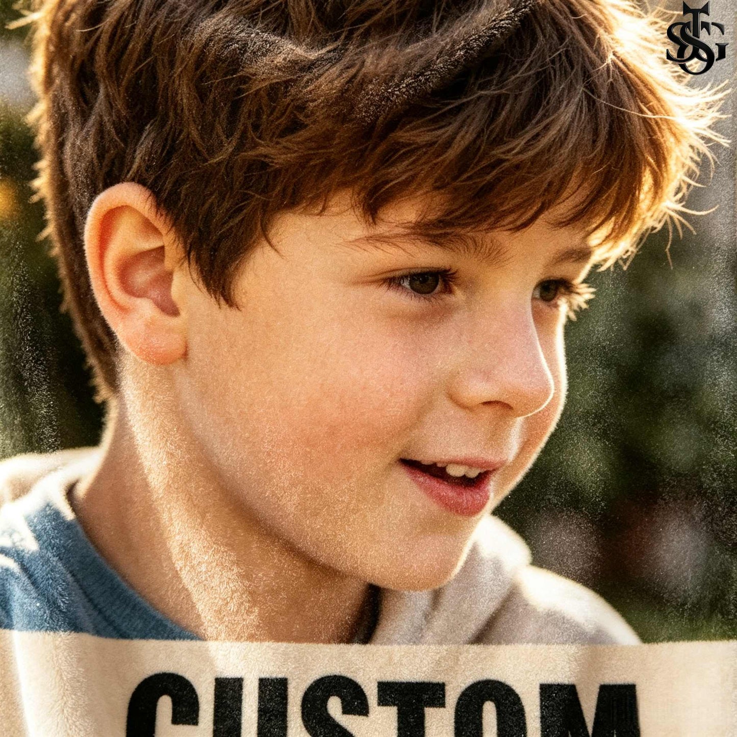 Custom Photo Blanket – Personalized Flannel Throw with Your Photo & Text