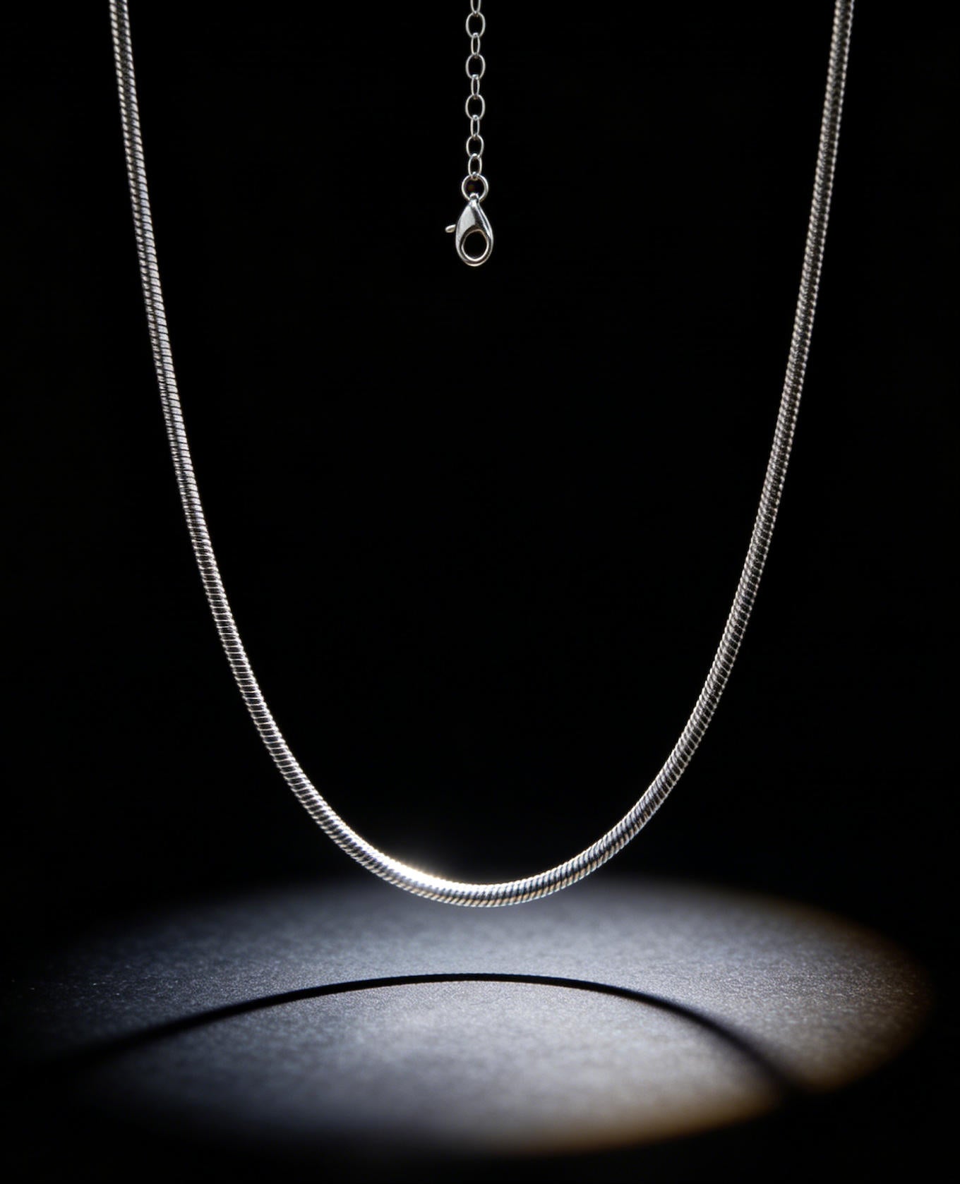 Waterproof Flat Snake Chain Necklace – Stainless Steel
