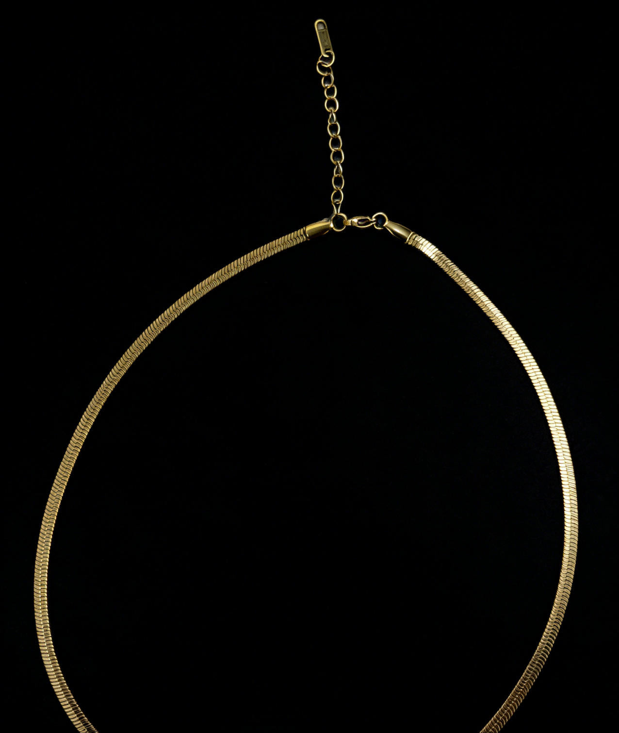 Waterproof Flat Snake Chain Necklace – Stainless Steel